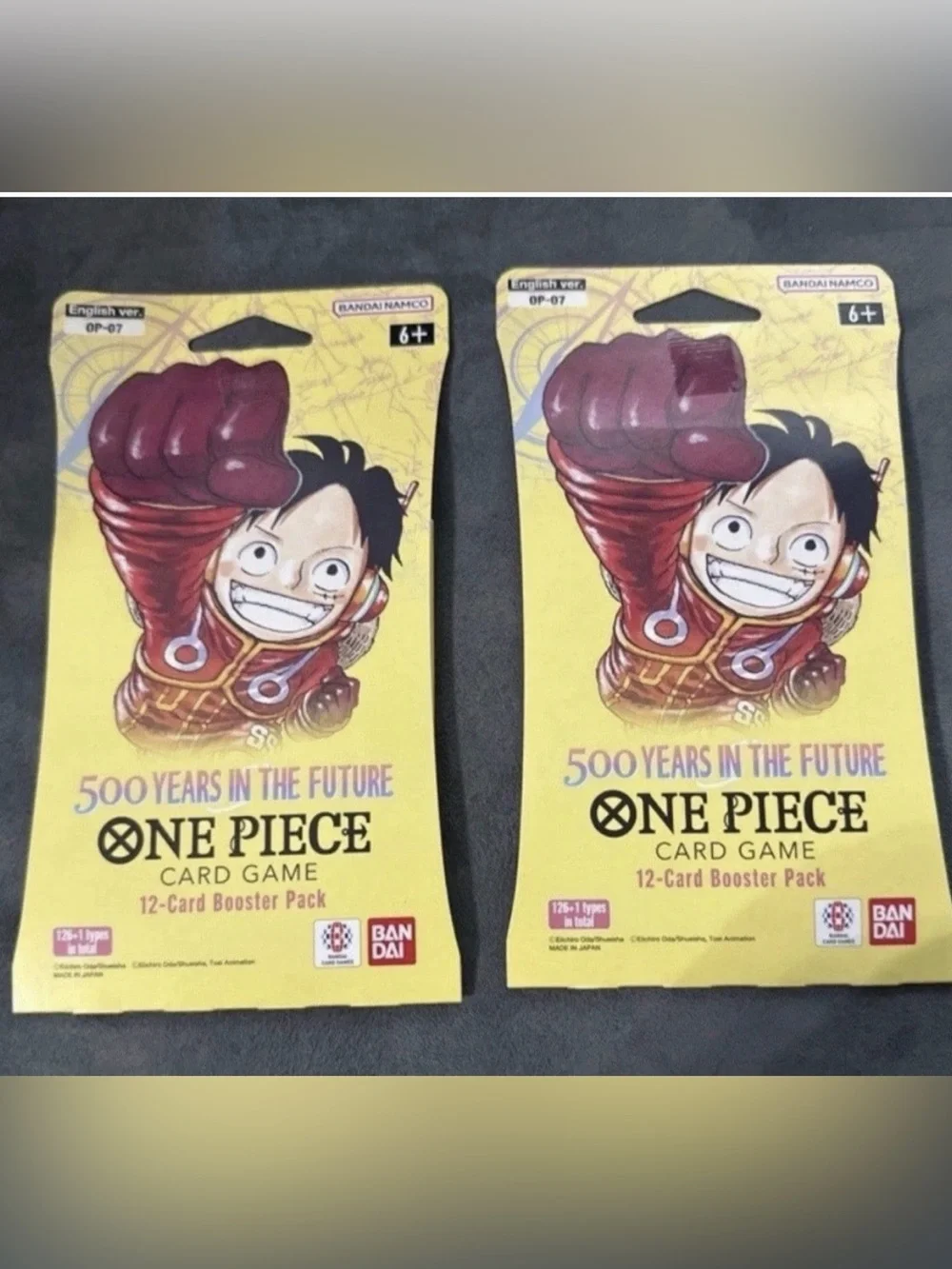 One Piece OP-07 500 Years In The Future Sleeved Booster Packs Sealed x2